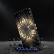 For Honor Magic6 Lite Crystal 3D Shockproof Protective Leather Phone Case(Luminous Building)