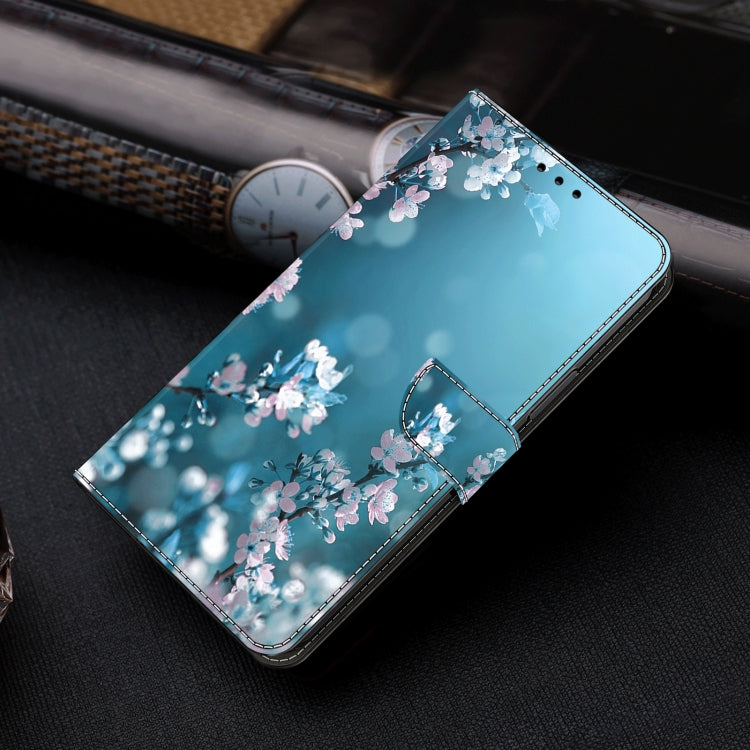 For Honor Magic6 Lite Crystal 3D Shockproof Protective Leather Phone Case(Plum Flower)