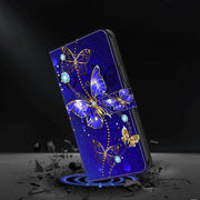 For Honor Magic6 Lite Crystal 3D Shockproof Protective Leather Phone Case(Diamond Butterfly)