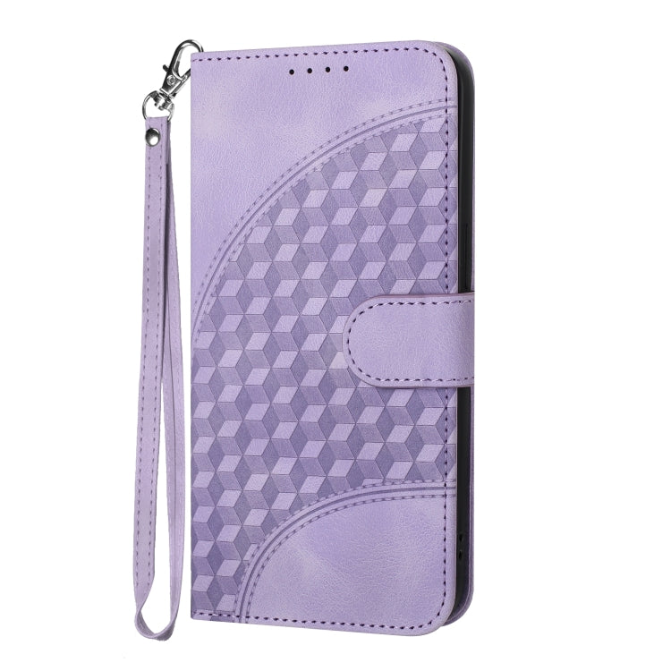 For Google Pixel 9 Pro YX0060 Elephant Head Embossed Phone Leather Case with Lanyard(Light Purple)