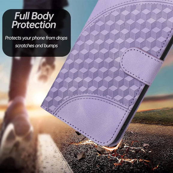 For Google Pixel 9 Pro YX0060 Elephant Head Embossed Phone Leather Case with Lanyard(Light Purple)