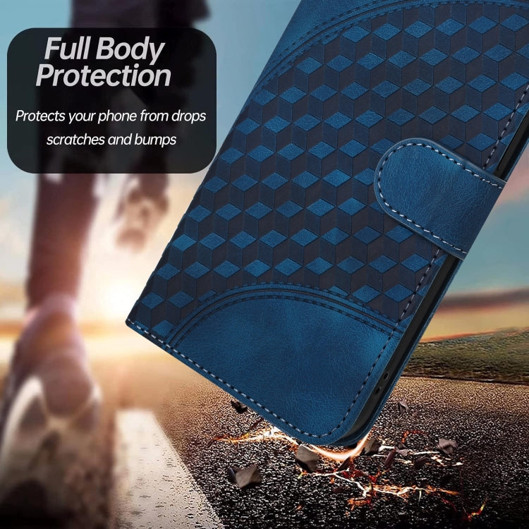 For Google Pixel 9 Pro YX0060 Elephant Head Embossed Phone Leather Case with Lanyard(Royal Blue)