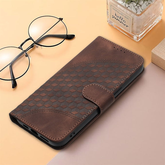 For Google Pixel 9 Pro YX0060 Elephant Head Embossed Phone Leather Case with Lanyard(Coffee)