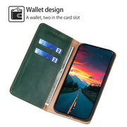 For Motorola Edge 5G 2024 Gloss Oil Solid Color Magnetic Leather Phone Case(Green)