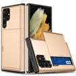For Samsung Galaxy S24 Ultra 5G Shockproof Armor Phone Case with Card Slot(Gold) - Galaxy S24 Ultra 5G Cases by PMC TechLife | Online Shopping South Africa | PMC TechLife