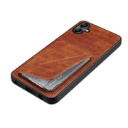 For Samsung Galaxy S24+ 5G Denior Imitation Crocodile Leather Back Phone Case with Holder(Brown)