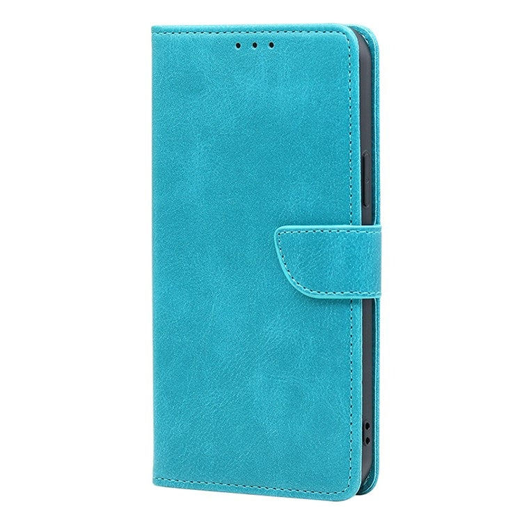 For Motorola Edge 5G 2024 Calf Texture Buckle Flip Leather Phone Case(Light Blue)