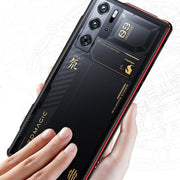 For ZTE nubia Red Magic 10 Pro / 10 Pro+ Aurora Series Metal Frame Phone Case(Black Yellow)