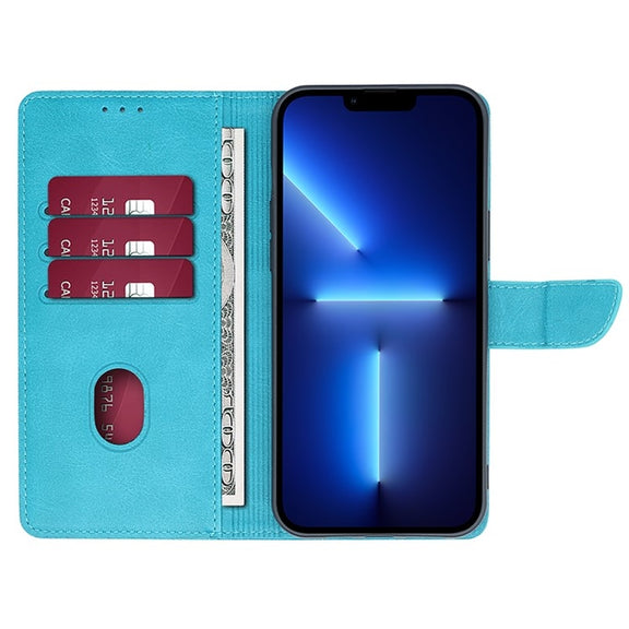 For Honor Magic6 Pro Calf Texture Buckle Flip Leather Phone Case(Light Blue)