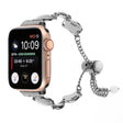 For Apple Watch Series 7 45mm Shell Metal Chain Bracelet Watch Band(Black) - Watch Bands by PMC TechLife | Online Shopping South Africa | PMC TechLife