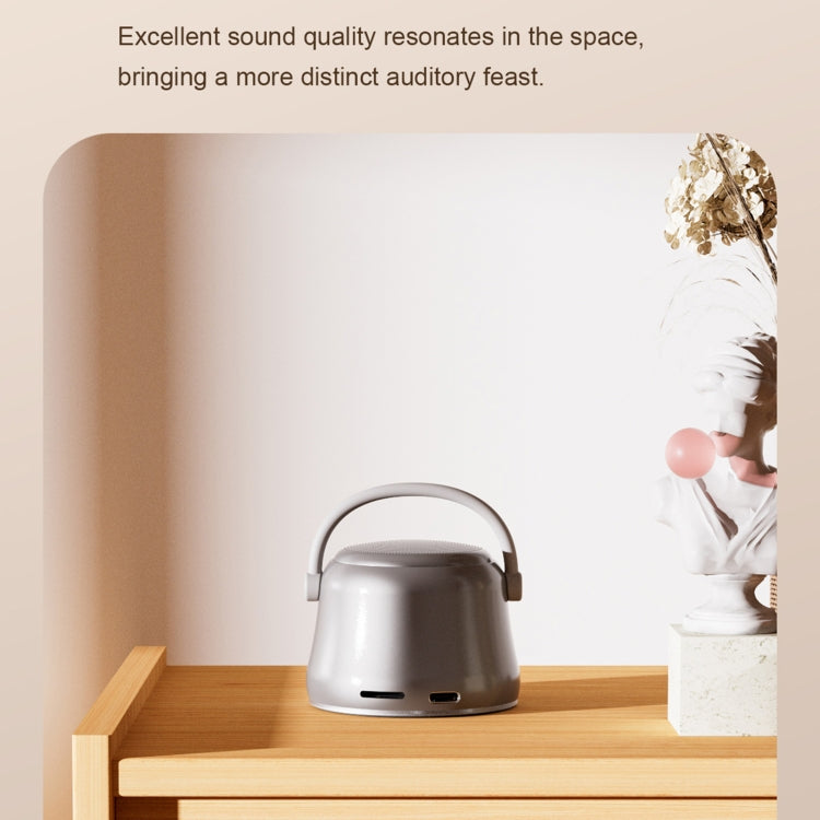 EWA A20 Mini Bluetooth Bass Radiator Metal Speaker(Grey)