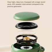 EWA A20 Mini Bluetooth Bass Radiator Metal Speaker(Black)