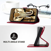 For Xiaomi Redmi K70 YX0060 Elephant Head Embossed Phone Leather Case with Lanyard(Rose Red)