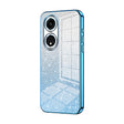 For OPPO A1 Pro Gradient Glitter Powder Electroplated Phone Case(Blue) - OPPO Cases by PMC TechLife | Online Shopping South Africa | PMC TechLife | Buy Now Pay Later Mobicred