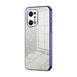 For OPPO Find X5 Pro Gradient Glitter Powder Electroplated Phone Case(Purple) - OPPO Cases by PMC TechLife | Online Shopping South Africa | PMC TechLife | Buy Now Pay Later Mobicred