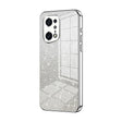 For OPPO Find X5 Pro Gradient Glitter Powder Electroplated Phone Case(Silver) - OPPO Cases by PMC TechLife | Online Shopping South Africa | PMC TechLife | Buy Now Pay Later Mobicred