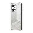 For OPPO Find X5 Pro Gradient Glitter Powder Electroplated Phone Case(Black) - OPPO Cases by PMC TechLife | Online Shopping South Africa | PMC TechLife | Buy Now Pay Later Mobicred