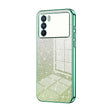 For OPPO K9 Pro Gradient Glitter Powder Electroplated Phone Case(Green) - OPPO Cases by PMC TechLife | Online Shopping South Africa | PMC TechLife | Buy Now Pay Later Mobicred