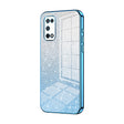 For OPPO K7x / Realme V5 5G Gradient Glitter Powder Electroplated Phone Case(Blue) - OPPO Cases by PMC TechLife | Online Shopping South Africa | PMC TechLife | Buy Now Pay Later Mobicred