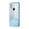 For OPPO A8 / A31 2020 Gradient Glitter Powder Electroplated Phone Case(Blue) - OPPO Cases by PMC TechLife | Online Shopping South Africa | PMC TechLife | Buy Now Pay Later Mobicred