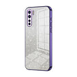 For OPPO A91 Gradient Glitter Powder Electroplated Phone Case(Purple) - OPPO Cases by PMC TechLife | Online Shopping South Africa | PMC TechLife | Buy Now Pay Later Mobicred