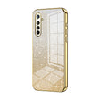 For OPPO K5 / Realme XT/XT 730G Gradient Glitter Powder Electroplated Phone Case(Gold) - OPPO Cases by PMC TechLife | Online Shopping South Africa | PMC TechLife | Buy Now Pay Later Mobicred
