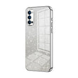 For OPPO Reno4 Gradient Glitter Powder Electroplated Phone Case(Silver) - OPPO Cases by PMC TechLife | Online Shopping South Africa | PMC TechLife | Buy Now Pay Later Mobicred