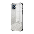 For OPPO Reno4 SE Gradient Glitter Powder Electroplated Phone Case(Black) - OPPO Cases by PMC TechLife | Online Shopping South Africa | PMC TechLife | Buy Now Pay Later Mobicred