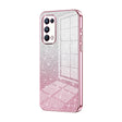 For OPPO Reno5 Pro Gradient Glitter Powder Electroplated Phone Case(Pink) - OPPO Cases by PMC TechLife | Online Shopping South Africa | PMC TechLife | Buy Now Pay Later Mobicred