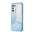 For OPPO Reno5 Pro Gradient Glitter Powder Electroplated Phone Case(Blue) - OPPO Cases by PMC TechLife | Online Shopping South Africa | PMC TechLife | Buy Now Pay Later Mobicred