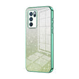 For OPPO Reno6 Pro Indian  Gradient Glitter Powder Electroplated Phone Case(Green) - OPPO Cases by PMC TechLife | Online Shopping South Africa | PMC TechLife | Buy Now Pay Later Mobicred