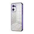 For OPPO Reno7 5G Gradient Glitter Powder Electroplated Phone Case(Purple) - OPPO Cases by PMC TechLife | Online Shopping South Africa | PMC TechLife | Buy Now Pay Later Mobicred
