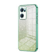 For OPPO Reno7 5G Gradient Glitter Powder Electroplated Phone Case(Green) - OPPO Cases by PMC TechLife | Online Shopping South Africa | PMC TechLife | Buy Now Pay Later Mobicred