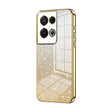 For OPPO Reno8 Pro Gradient Glitter Powder Electroplated Phone Case(Gold) - OPPO Cases by PMC TechLife | Online Shopping South Africa | PMC TechLife | Buy Now Pay Later Mobicred