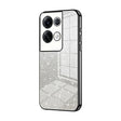 For OPPO Reno8 Pro+ Gradient Glitter Powder Electroplated Phone Case(Black) - OPPO Cases by PMC TechLife | Online Shopping South Africa | PMC TechLife | Buy Now Pay Later Mobicred