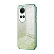 For OPPO Reno10 5G/Reno10 Pro 5G Global Gradient Glitter Powder Electroplated Phone Case(Green) - OPPO Cases by PMC TechLife | Online Shopping South Africa | PMC TechLife | Buy Now Pay Later Mobicred