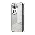 For OPPO Reno11 Global Gradient Glitter Powder Electroplated Phone Case(Black) - OPPO Cases by PMC TechLife | Online Shopping South Africa | PMC TechLife | Buy Now Pay Later Mobicred