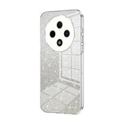 For OPPO A3 Pro Gradient Glitter Powder Electroplated Phone Case(Transparent)
