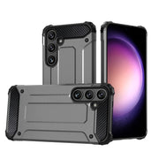 For Samsung Galaxy S24 5G Magic Armor TPU Hybrid PC Phone Case(Grey)