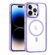 For iPhone 14 Pro Max MagSafe Magnetic Clear Phone Case(Purple) - iPhone 14 Pro Max Cases by PMC TechLife | Online Shopping South Africa | PMC TechLife