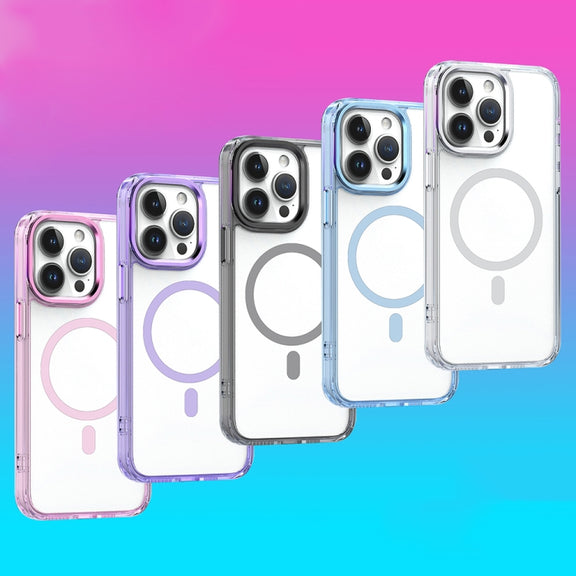 For iPhone 14 MagSafe Magnetic Clear Phone Case(Sierra Blue)