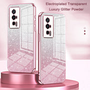 For Xiaomi 14 Gradient Glitter Powder Electroplated Phone Case(Pink)