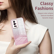 For Xiaomi Poco X4 Pro 5G Gradient Glitter Powder Electroplated Phone Case(Blue)