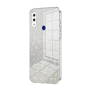 For Xiaomi Redmi Note 7 / Note 7 Pro Gradient Glitter Powder Electroplated Phone Case(Transparent)