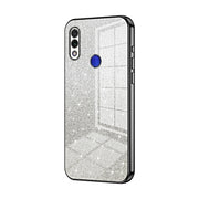 For Xiaomi Redmi Note 7 / Note 7 Pro Gradient Glitter Powder Electroplated Phone Case(Black)