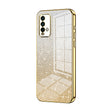 For Xiaomi Redmi Note 9 4G Gradient Glitter Powder Electroplated Phone Case(Gold) - Xiaomi Cases by PMC TechLife | Online Shopping South Africa | PMC TechLife | Buy Now Pay Later Mobicred
