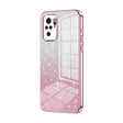 For Xiaomi Redmi Note 10/Note 10S Gradient Glitter Powder Electroplated Phone Case(Pink) - Xiaomi Cases by PMC TechLife | Online Shopping South Africa | PMC TechLife | Buy Now Pay Later Mobicred