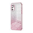 For Xiaomi Redmi Note 10 5G / Note 10T 5G Gradient Glitter Powder Electroplated Phone Case(Pink) - free shipping - PMC TechLife - Order now!