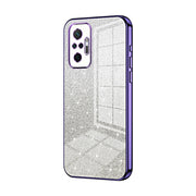 For Xiaomi Redmi Note 10 Pro/10 Pro Max Gradient Glitter Powder Electroplated Phone Case(Purple)