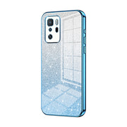 For Xiaomi Redmi Note 10 Pro 5G/Poco X3 GT Gradient Glitter Powder Electroplated Phone Case(Blue)
